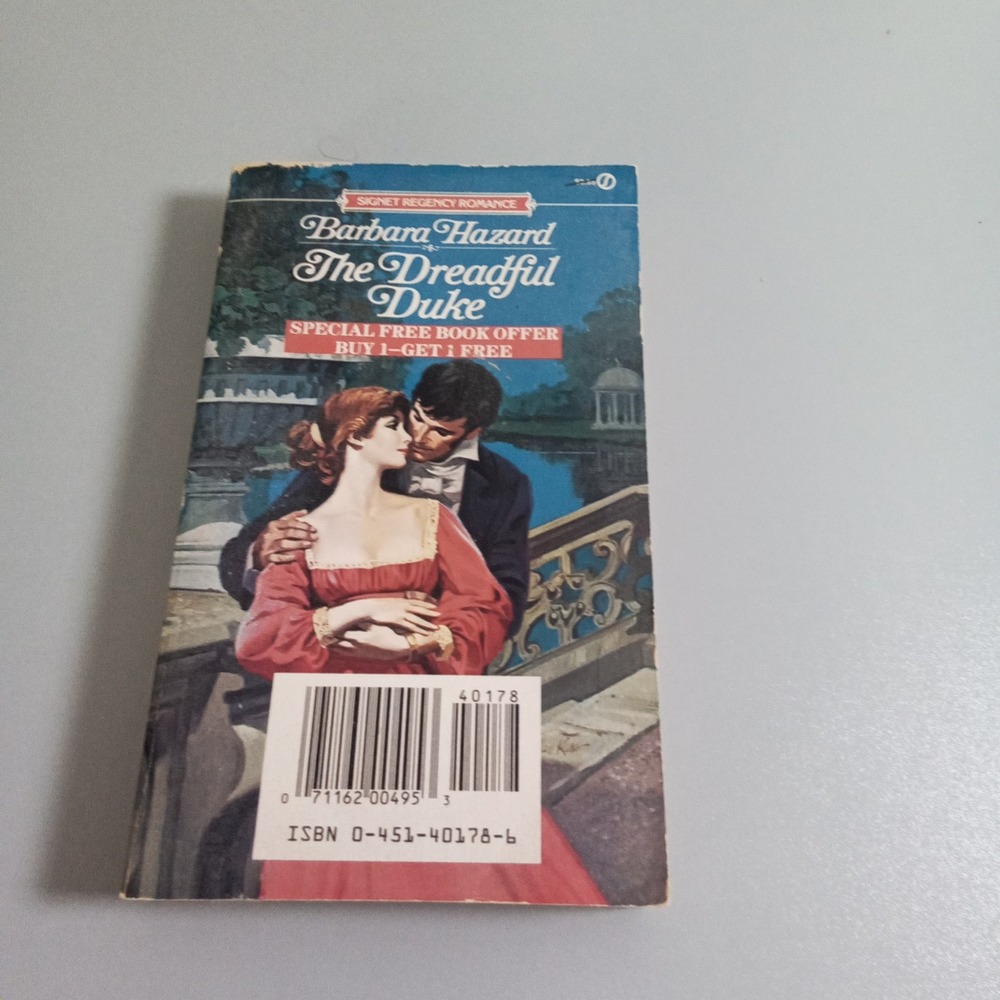 The Dreadful Duke by Barbara Hazard 1985 Signet Regency Romance Paperback